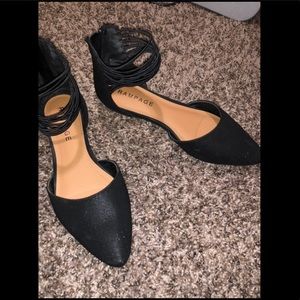 Black Rampage flats. 7 1/2 - Like new!!